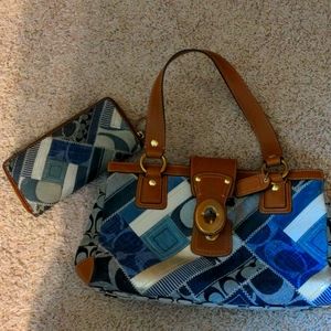 Coach purse and wallet